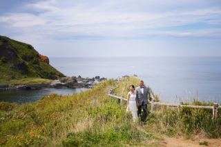 2日間にかけてフォトウェデイング2日は小樽ドレスと私服
