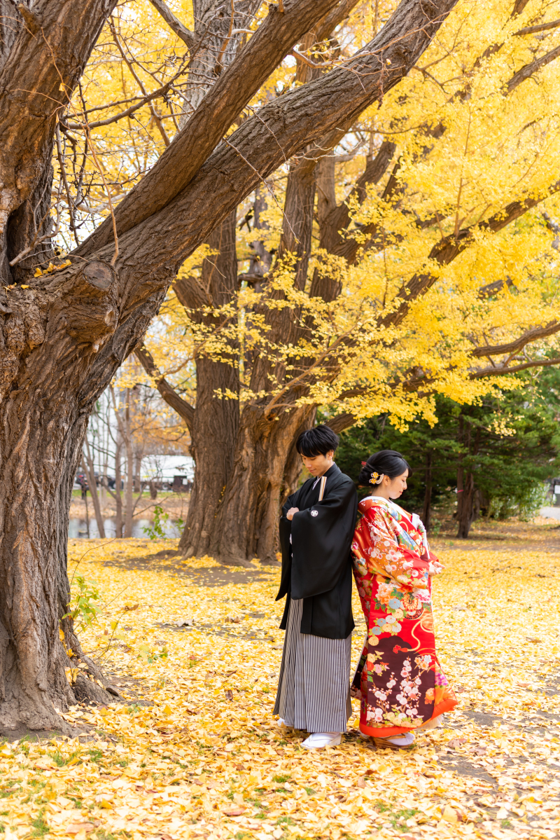 まだ間に合う紅葉結婚写真
