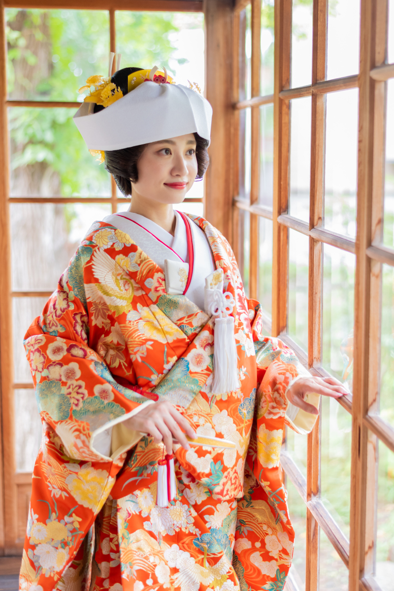 日本家屋で和装で撮影２