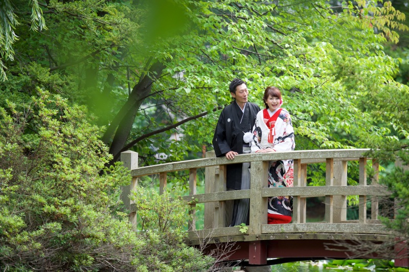 夏の日 新婦は写真が苦手だと言ってました・・