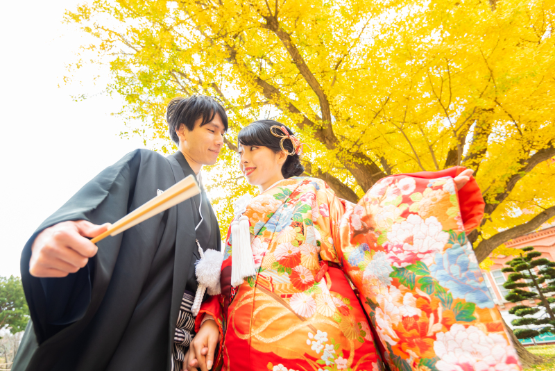まだ間に合う紅葉結婚写真