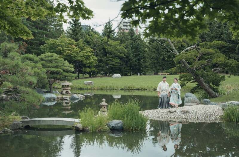 夏の和装とドレス中島公園とモエレ沼の紹介