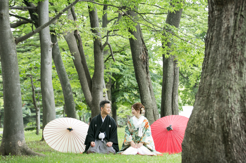 神社と洋館でオトナフォト