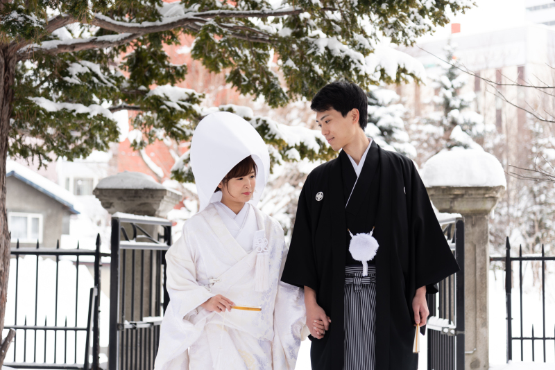 凛とした雪の和装フォトウェデイング