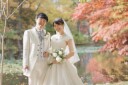笑顔がこぼれる！光のチャペル＆中島公園、豊平館紅葉結婚写真のこんな感じご紹介