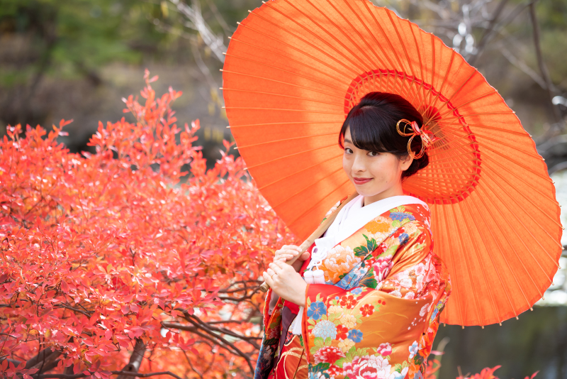 まだ間に合う紅葉結婚写真