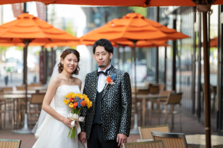  夏の和装日本家屋と道庁公園でフォトウェデイング2