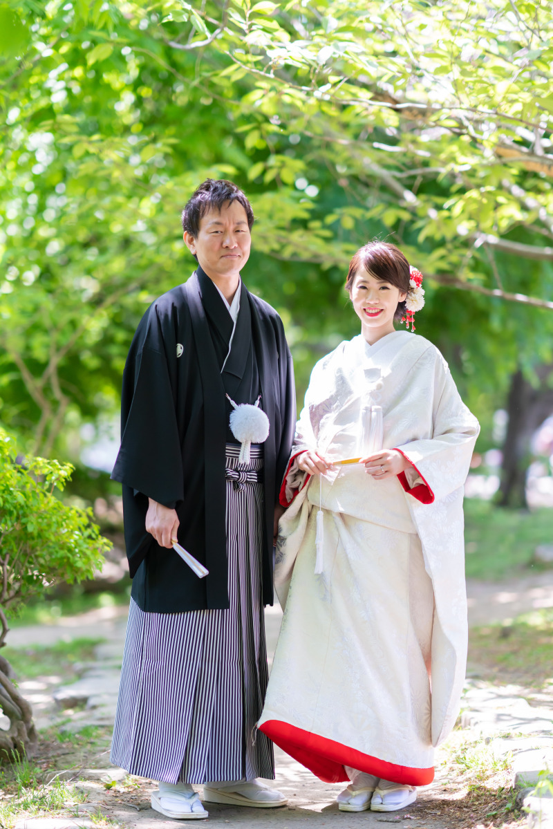 滝野すずらん公園チューリプでフォトウェデイングと光のチャペルと和装こんな感じ