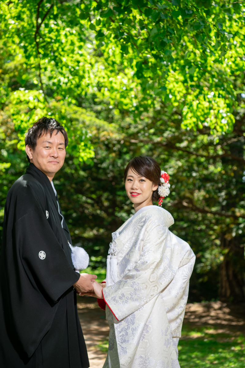 滝野すずらん公園チューリプでフォトウェデイングと光のチャペルと和装こんな感じ