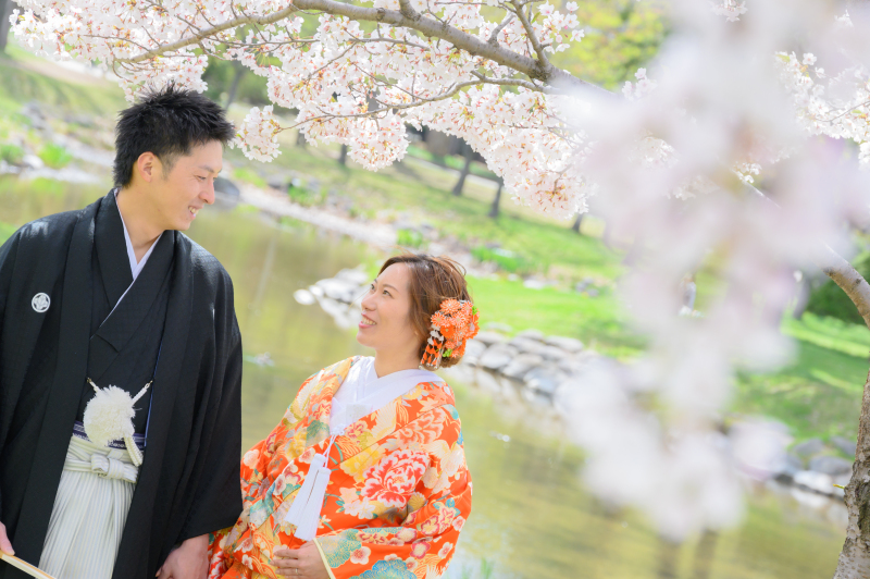 解禁！和装で残すさくら、サクラ、桜　ウェディングフォト