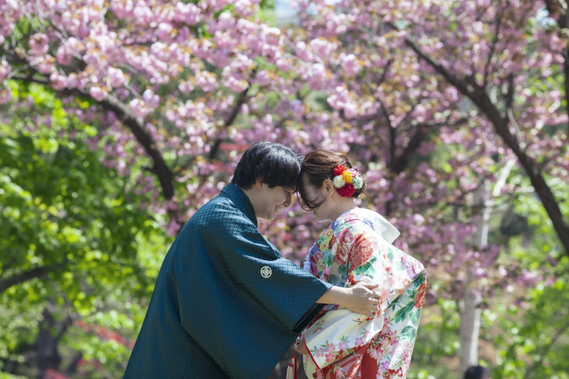 桜、さくら、サクラウェデイングフォト和装と洋装で撮りたい