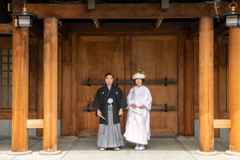 北海道神宮挙式とさくら、サクラ、桜でフォトウェデイング