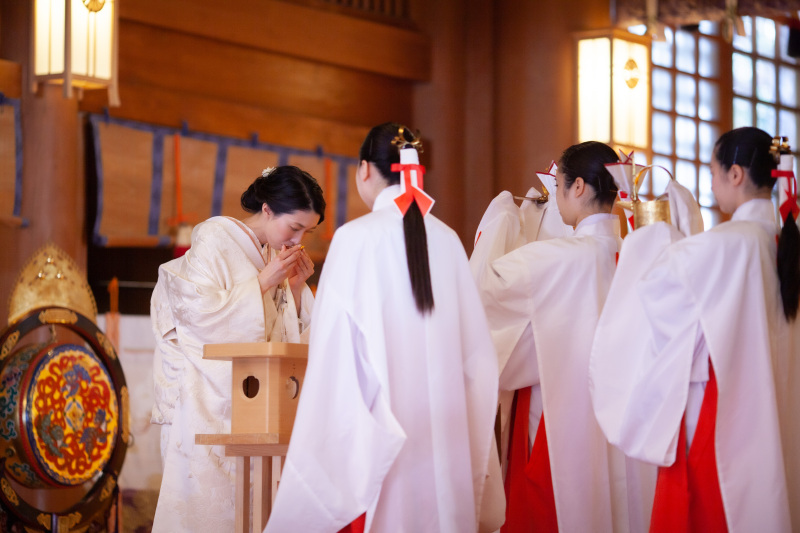 オトナフォト北海道神宮挙式の挙式写真と神宮の杜ロケーションフォト