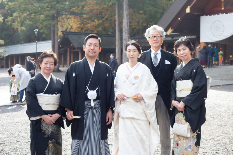 オトナフォト北海道神宮挙式の挙式写真と神宮の杜ロケーションフォト