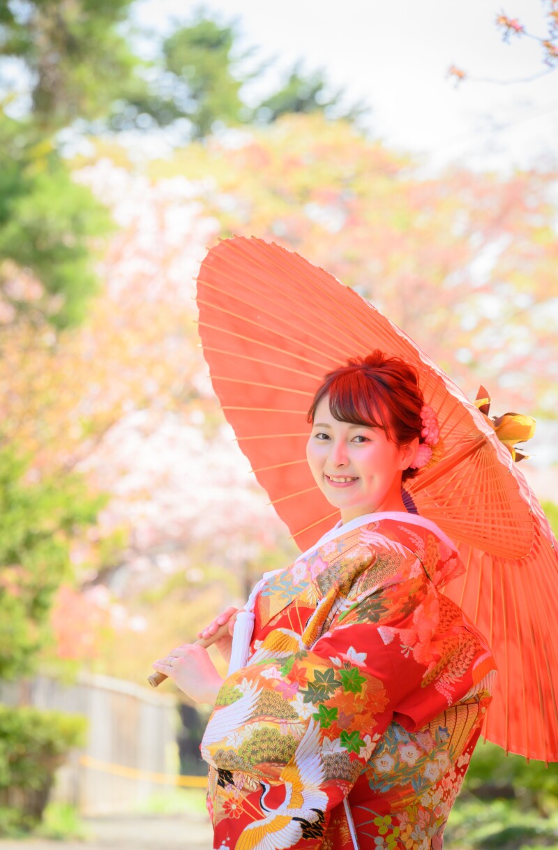 春まち桜フォト和装と洋装そしてゲストハウスで