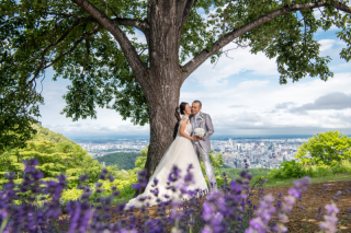 札幌でラベンダー畑と札幌市の洋館でフォトウェデイング