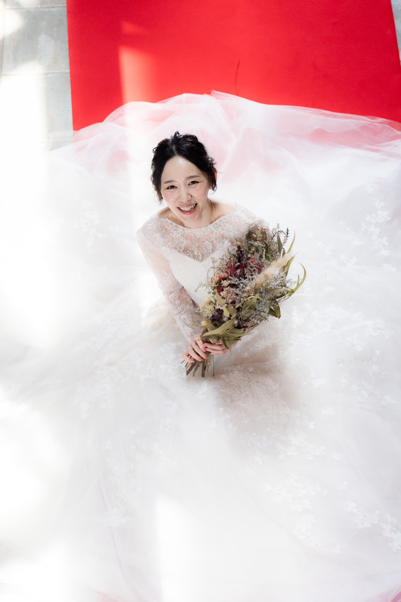 チャペル雪の季節のフォトウェデイング