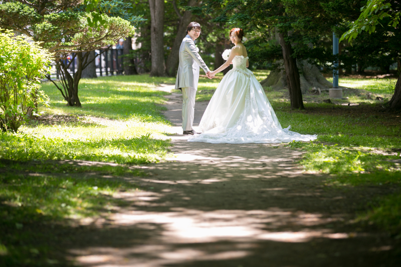光のチャペルへ移動写真だけ結婚式 2
