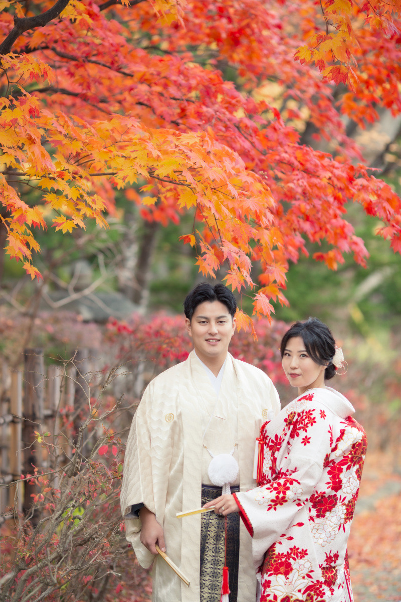 まだ間に合う紅葉結婚写真