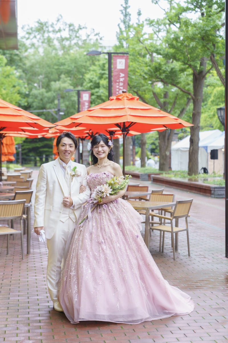 みんなで、結婚式をラベンダー畑で手作りフォトウェディング