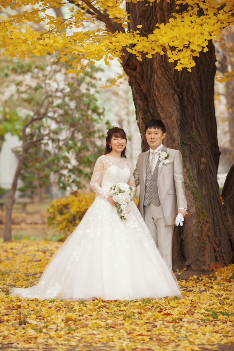 まだ間に合う紅葉結婚写真
