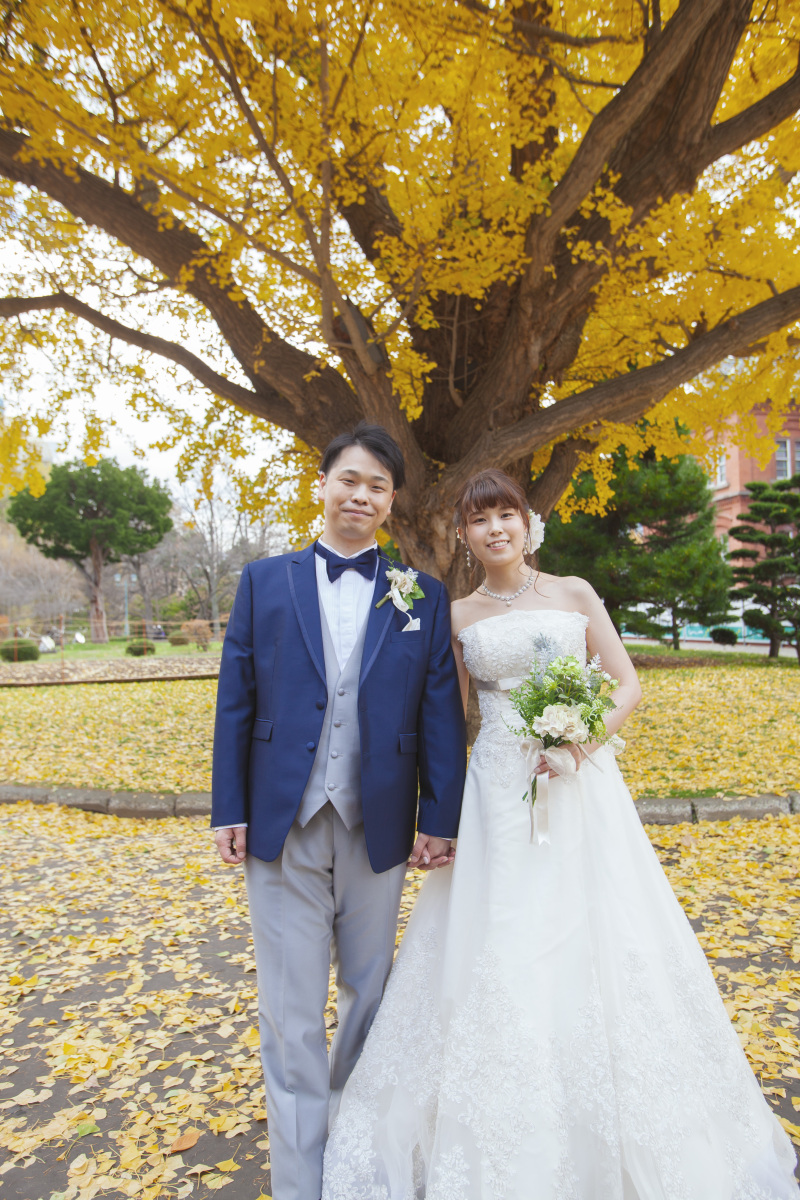 まだ間に合う紅葉結婚写真