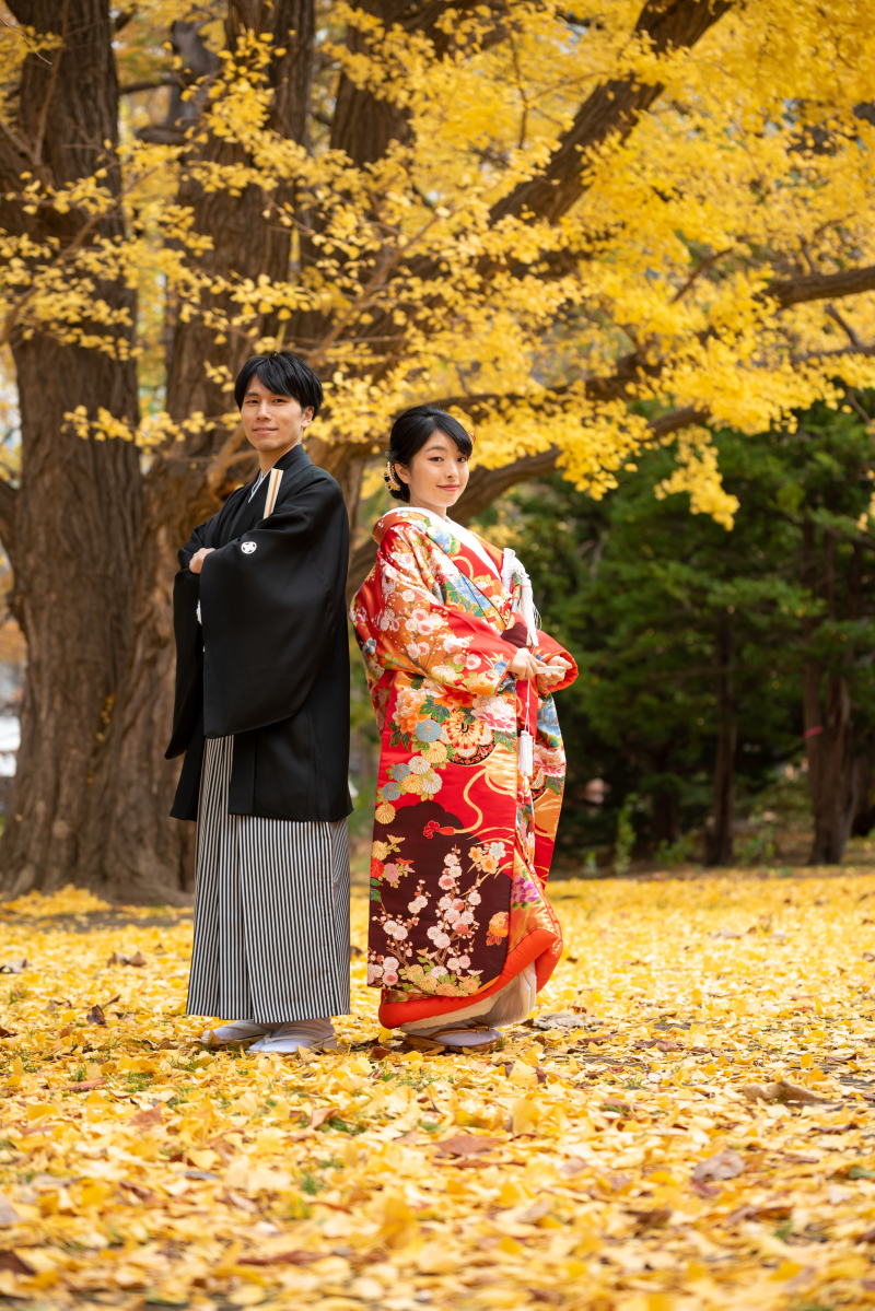 まだ間に合う紅葉結婚写真
