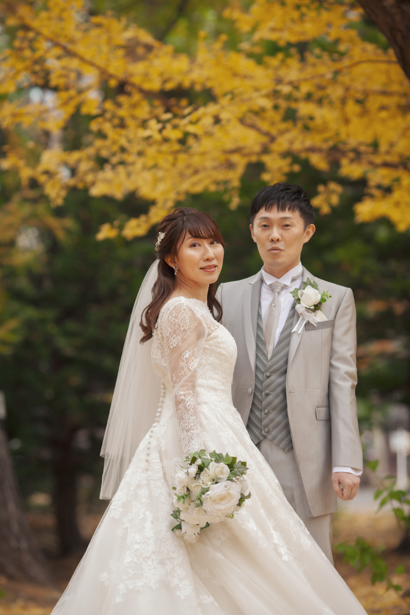 まだ間に合う紅葉結婚写真