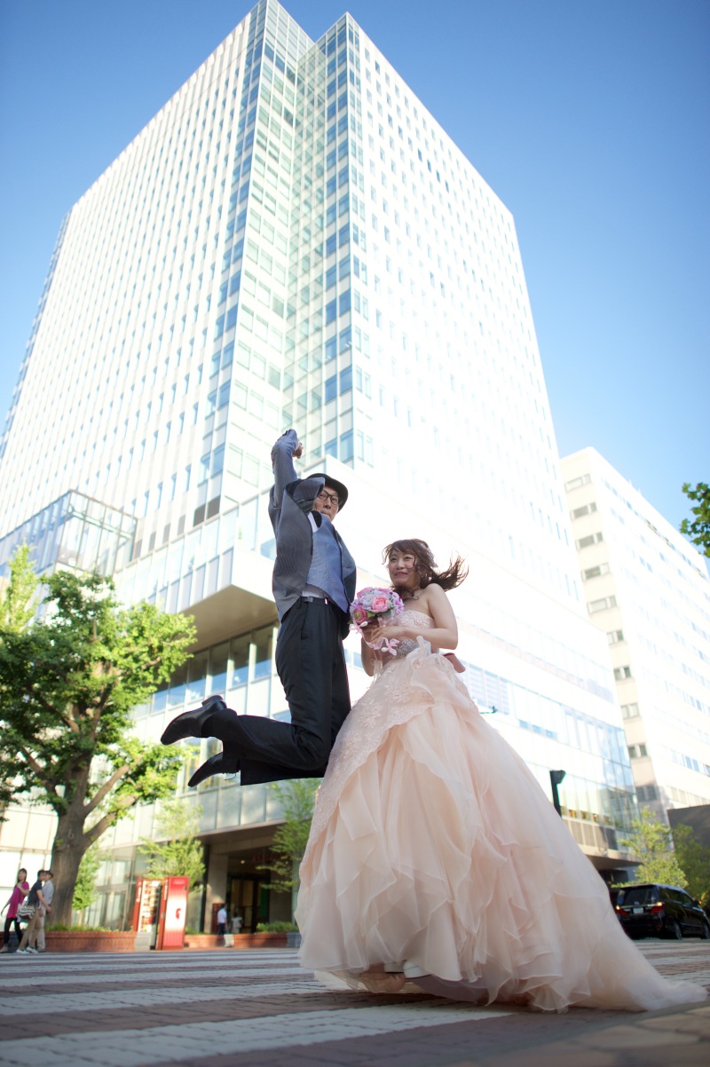 夏の日 新婦は写真が苦手だと言ってました・・