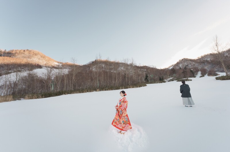 凛とした雪の和装フォトウェデイング