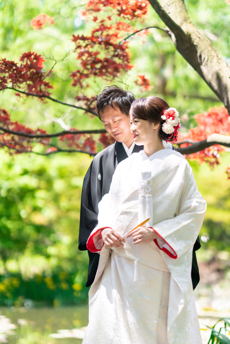 滝野すずらん公園チューリプでフォトウェデイングと光のチャペルと和装こんな感じ