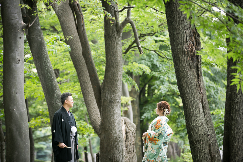 神社と洋館でオトナフォト