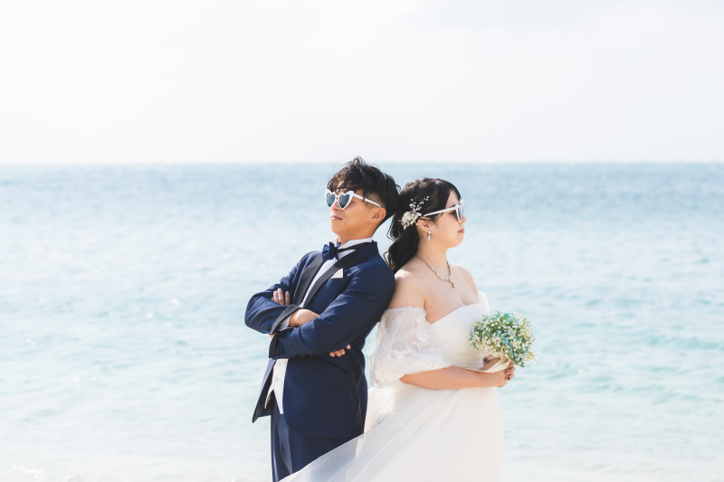 12月撮影♩沖縄の海と緑に包まれたロケーションフォト！このシーズンならでの魅力も