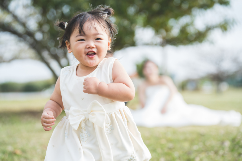 お子様も一緒に楽しさ伝わるビーチウェディング♡