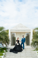 ドレス２着！青い海とチャペルで叶える♡ふたりだけの秘密の結婚式♡