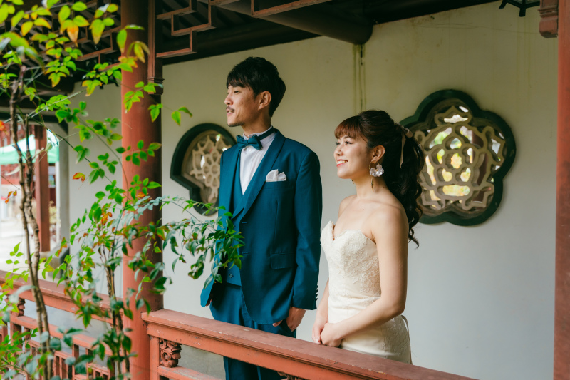 中華庭園で素敵な撮影♡