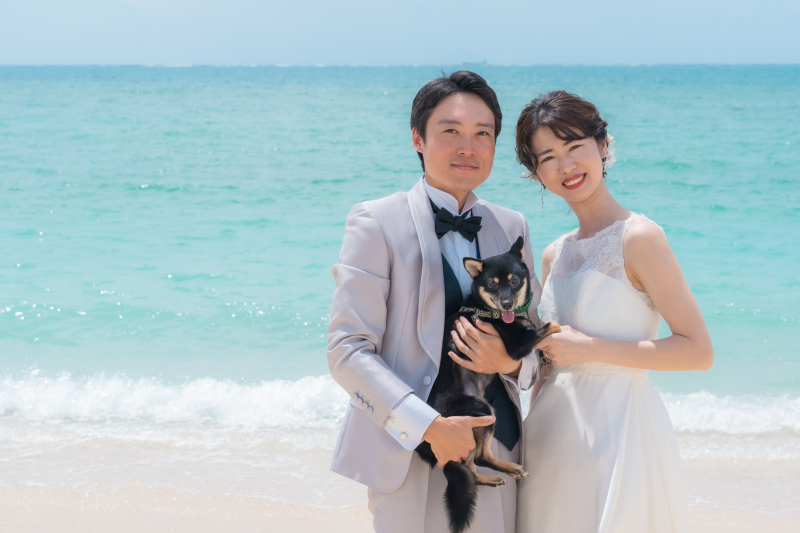 大切な愛犬&愛猫と叶える!沖縄フォトウェディング☆お客様のお写真をご紹介します