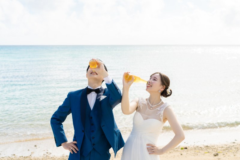 ビール片手に!