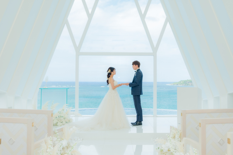 珊瑚の教会でチャペルフォト♥