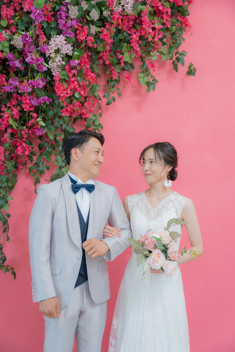 南国らしいウェディングフォト♡