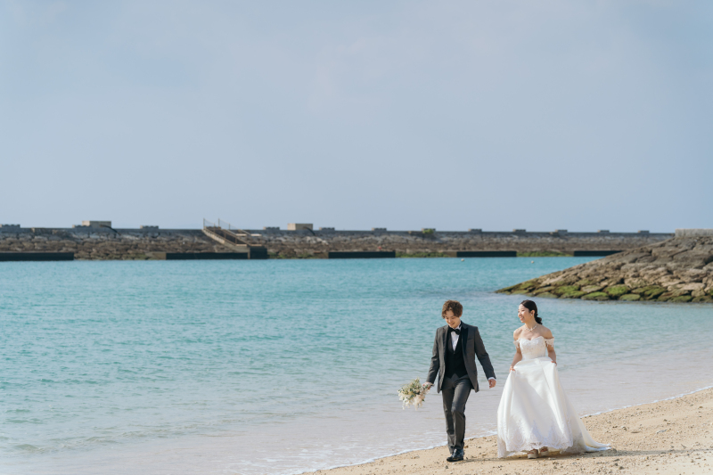 冬の沖縄ビーチウェディングフォトについて