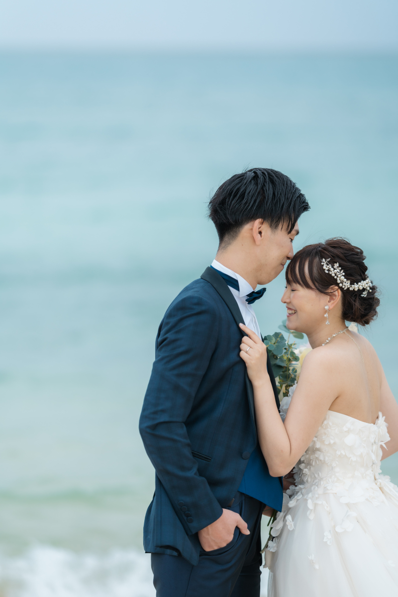 雨でもロマンティックなウェディングフォト♡