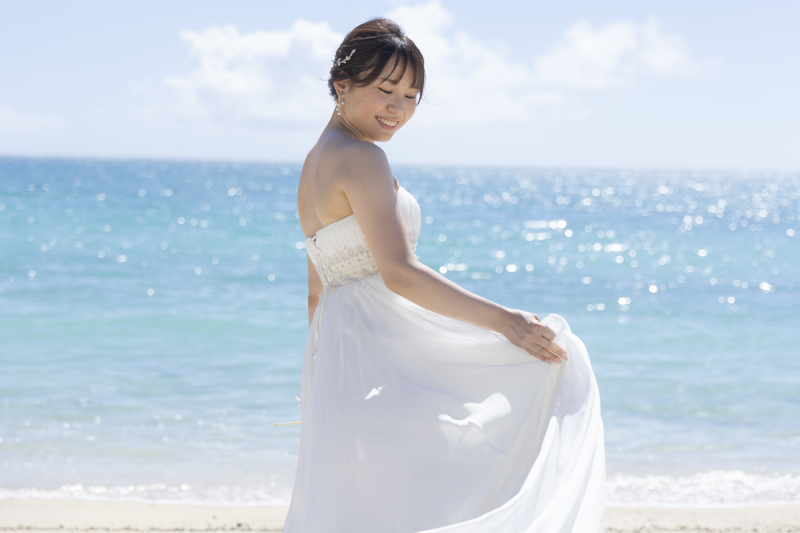 美ら海で楽しくビーチフォト撮影