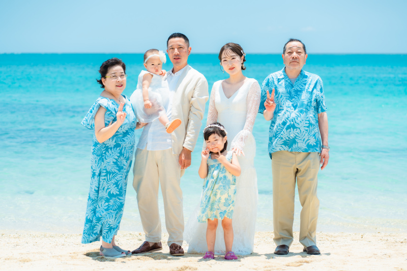 6月の沖縄撮影のイメージと共に！家族とふたりの幸せフォトウェディングのご紹介♩