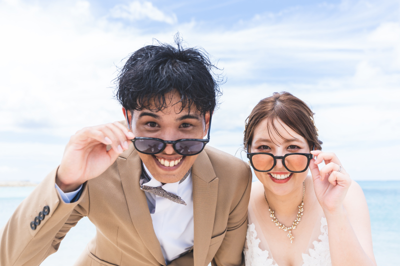 家族みんなで楽しみながら沖縄ファミリーウエディング♡