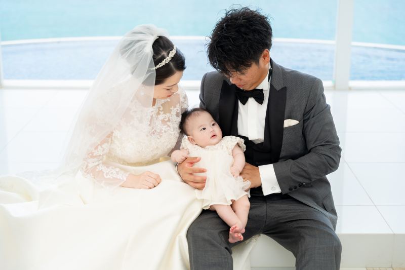 チャペルとビーチで叶える家族の思い出♡お子様と一緒に楽しむ沖縄フォトウェディング