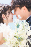 真っ白なドレスを見にまとって♪