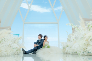 珊瑚の教会でチャペルフォト♥