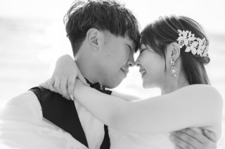 家族で仲良くビーチフォト!