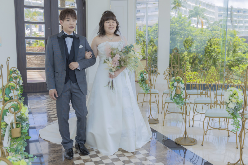 ふたりだけの挙式の時間♡